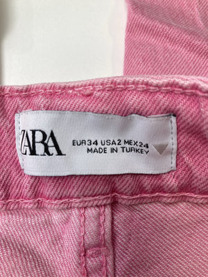 ZARA/ザラ/デニムパンツ/パンツ/ピンク/EUR34