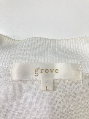 grove/グローブ/カーディガン/ボレロ/トップス/ホワイト/L