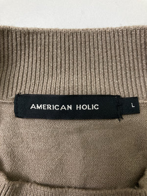 AMERICAN HOLIC/アメリカンホリック/Tシャツ/カットソー/トップス/ブラウン/L