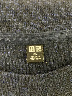UNIQLO/ユニクロ/Tシャツ/カットソー/トップス/ネイビー/XL