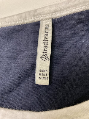 stradivarius/ストラディバリウス/Tシャツ/カットソー/トップス/ネイビー/S