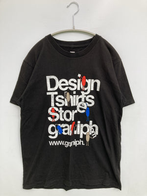 Design Tshirts Store graniph/デザインティーシャツストアーグラニフ/Tシャツ/カットソー/トップス/ブラック/M