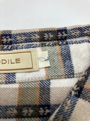 Crocodile/クロコダイル/シャツ/ブラウス/トップス/ベージュ/L