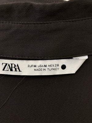 ZARA/ザラ/シャツ/ブラウス/トップス/ブラウン/EUR M/USA M/ MEX 28