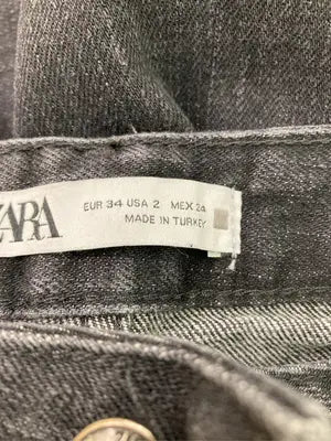 ZARA/ザラ/デニムパンツ/パンツ/ブラック/EUR 34 USA 2 MEX 24