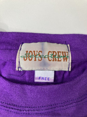 JOYS CREW/Tシャツ/カットソー/トップス/パープル/FREE