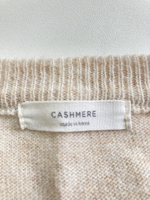 CASHMERE/カシミヤ/ニット/セーター/トップス/ベージュ