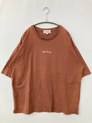 TIMELY WARNING/タイムリーワーニング/Tシャツ/カットソー/トップス/ブラウン/LL