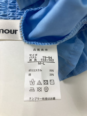 Deux Amour/ドゥアムール/シャツ/ブラウス/トップス/スカイブルー/M-L