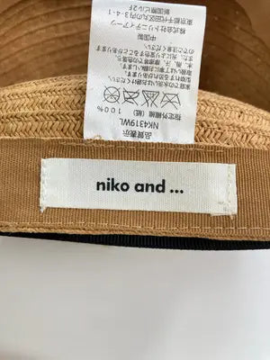 niko and .../ニコアンド/キャスケット/帽子/ベージュ