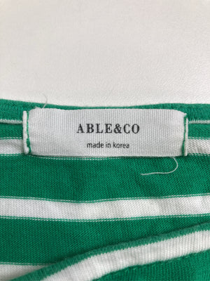 ABLE&CO/エイブルアンドコー/Tシャツ/カットソー/トップス/グリーン