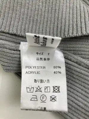 ニット/セーター/トップス/グレー/F
