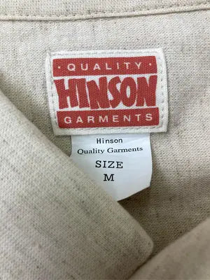 HINSON/ヒンソン/シャツ/ブラウス/トップス/ベージュ/M