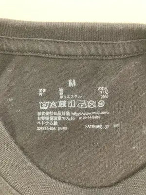 無印良品/ムジルシリョウヒン/Tシャツ/カットソー/トップス/ブラック/M