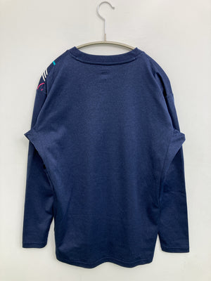 DESCENTE/デサント/Tシャツ/カットソー/トップス/ネイビー/S