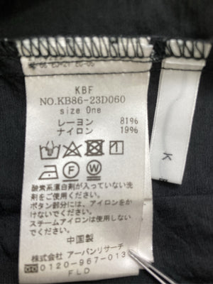 KBF/ケービーエフ/シャツ/ブラウス/トップス/ブラック/One