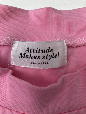 Attitude makes style!/アティチュードメイクススタイル/Tシャツ/カットソー/トップス/ピンク