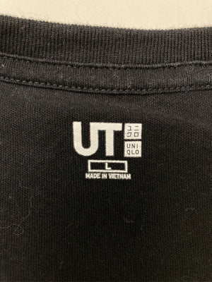 UNIQLO/ユニクロ/Tシャツ/カットソー/トップス/ブラック/L