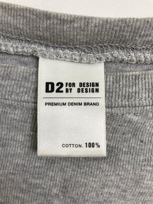 D2/ディーツー/Tシャツ/カットソー/トップス/グレー