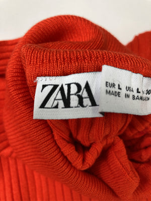ZARA/ザラ/ノースリーブ/トップス/レッド/L