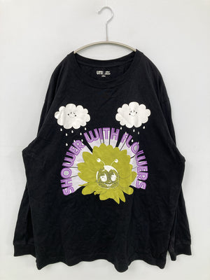 UNIQLO/ユニクロ/Tシャツ/カットソー/トップス/ブラック/XL