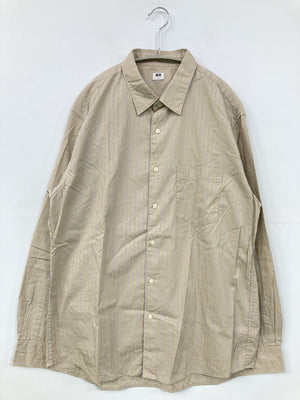 UNIQLO/ユニクロ/シャツ/ブラウス/トップス/ベージュ/L