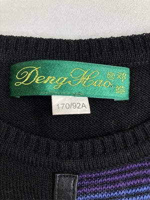 Deng Hao/ニット/セーター/トップス/ブラック/170/92A