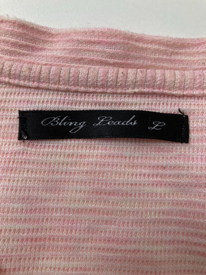 Bling Leads/Tシャツ/カットソー/トップス/ピンク/L