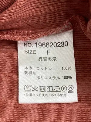 NICE CLAUP/ナイスクラップ/Tシャツ/カットソー/トップス/レッド/F