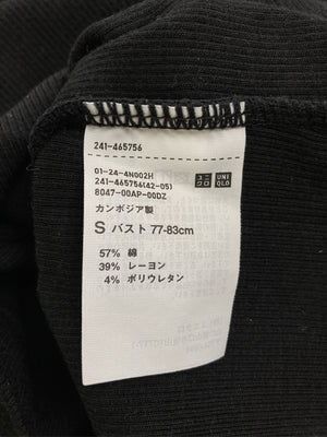 UNIQLO/ユニクロ/Tシャツ/カットソー/トップス/ブラック/S