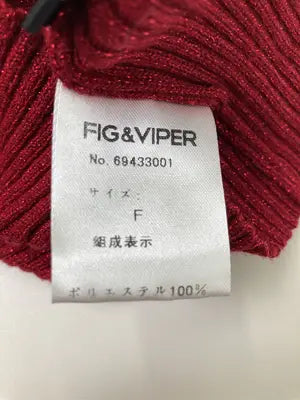 FIG&VIPER/フィグアンドヴァイパー/ニット/セーター/トップス/レッド/FREE