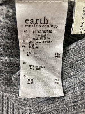 earth music&ecology/アースミュージックアンドエコロジー/ニット/セーター/トップス/グレー/F