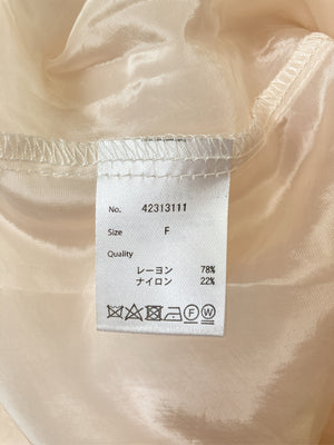 シャツワンピース/ワンピース/ドレス/ベージュ/F