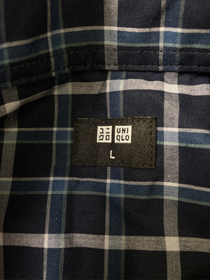UNIQLO/ユニクロ/シャツ/ブラウス/トップス/ネイビー/L