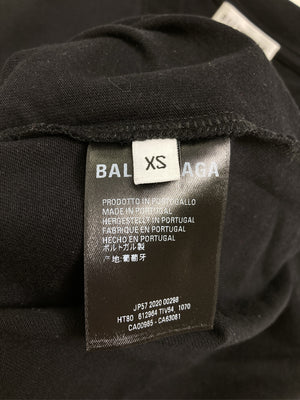 BALENCIAGA/バレンシアガ/Tシャツ/カットソー/トップス/ブラック/XS