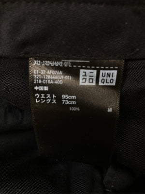 UNIQLO/ユニクロ/スラックス/パンツ/ブラック/ウエスト95cm レングス73cm