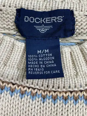 DOCKERS/ドッカーズ/ニット/セーター/トップス/ベージュ/M