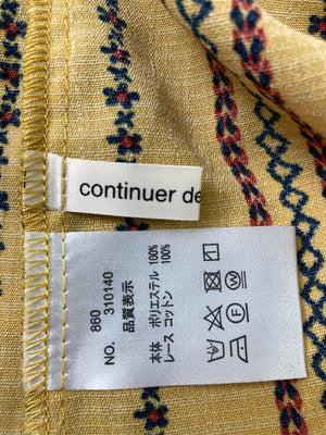 continuer de NICE CLAUP/コンティニューデナイスクラップ/シャツ/ブラウス/トップス/イエロー