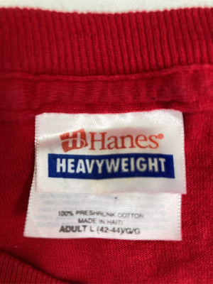 Hanes/ヘインズ/Tシャツ/カットソー/トップス/レッド/L