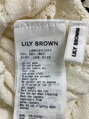 Lily brown/リリーブラウン/ワンピース/ワンピース/ドレス/ホワイト/ONE SIZE