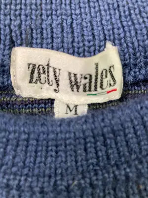 zety wales/ニット/セーター/トップス/ブルー/M