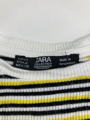 ZARA/ザラ/Tシャツ/カットソー/トップス/イエロー/L