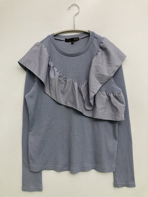 SUGAR SPOON/シュガースプーン/Tシャツ/カットソー/トップス/スカイブルー/F