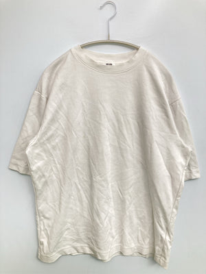 UNIQLO U/ユニクロユー/Tシャツ/カットソー/トップス/ホワイト/L