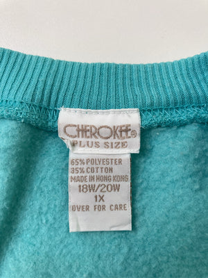 CHEROKEE/チェロキー/スウェット/トップス/スカイブルー/18W/20W 1X