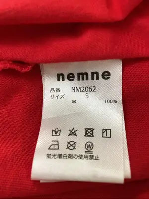 nemne/ネンネ/Tシャツ/カットソー/トップス/レッド/S