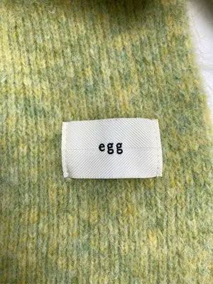 egg/マフラー/ファッション雑貨/ライトグリーン