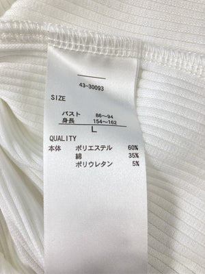 しまむら/シマムラ/Tシャツ/カットソー/トップス/ホワイト/L