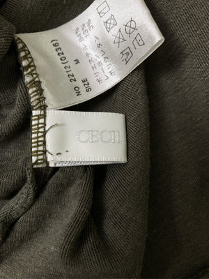 CECIL McBEE/セシルマクビー/Tシャツ/カットソー/トップス/カーキ/M