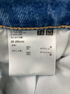 UNIQLO/ユニクロ/デニムパンツ/パンツ/ブルー/26(66cm)